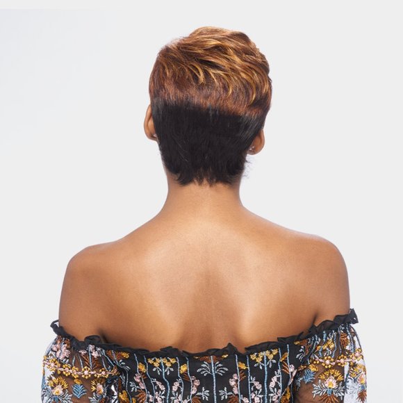 Jecka Vanessa Hair Full Wig Adjustable Fashion Short Pixie Cut Layers Black - Picture 3 of 12